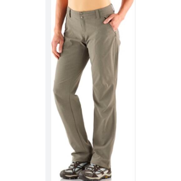Kuhl Pants WMNS 12 Green Straight Lightweight Hiking Mid-Rise Outdoor Athletic - Picture 2 of 15
